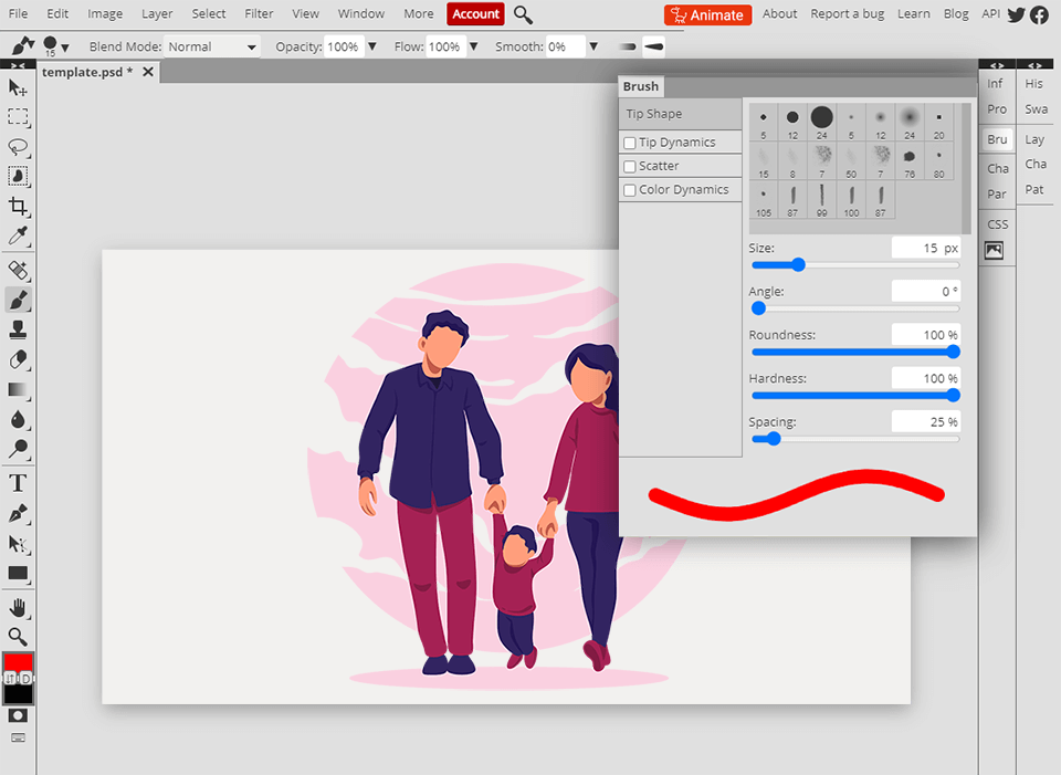 illustrator online editor for linux interface