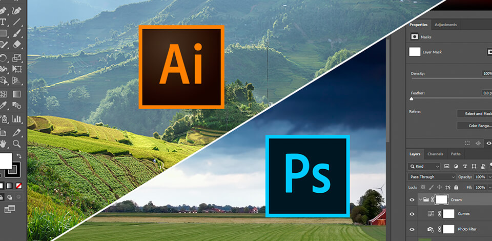 adobe photoshop vs illustrator vs lightroom