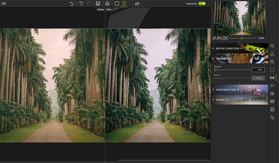 inpixio photo editor interfaccia gratis