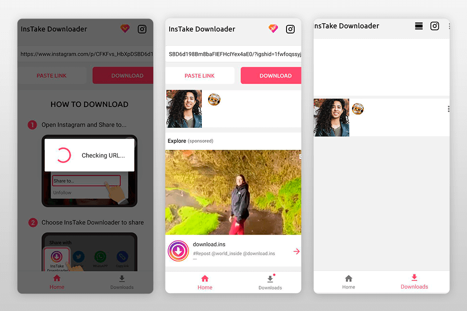 instake downloader apps to save video from instagram