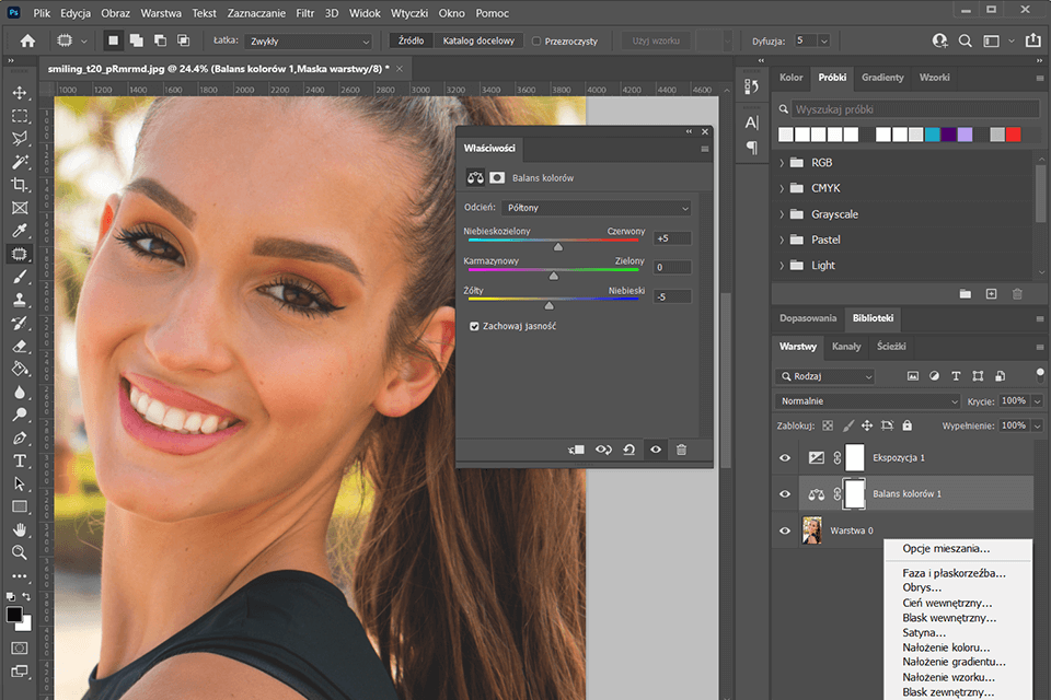 interfejs adobe photoshop
