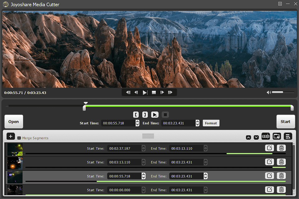 joyoshare media cutter files combining