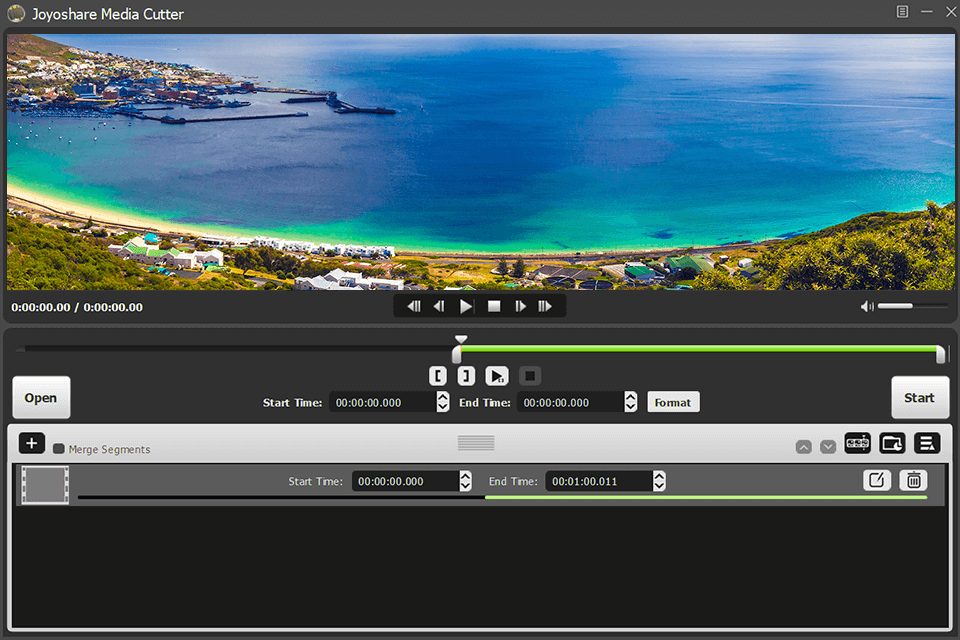 joyoshare media cutter interface