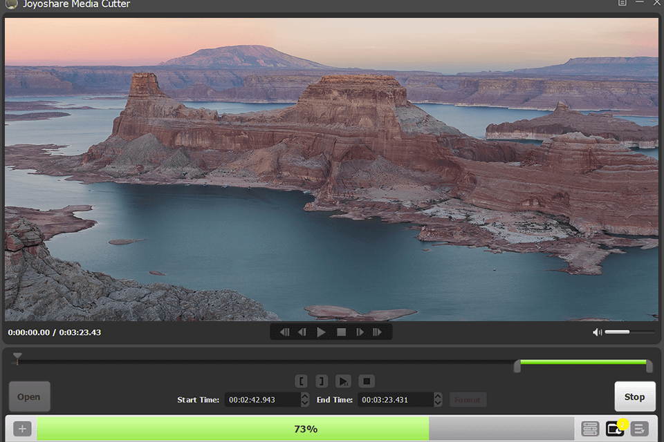 joyoshare media cutter preview mode