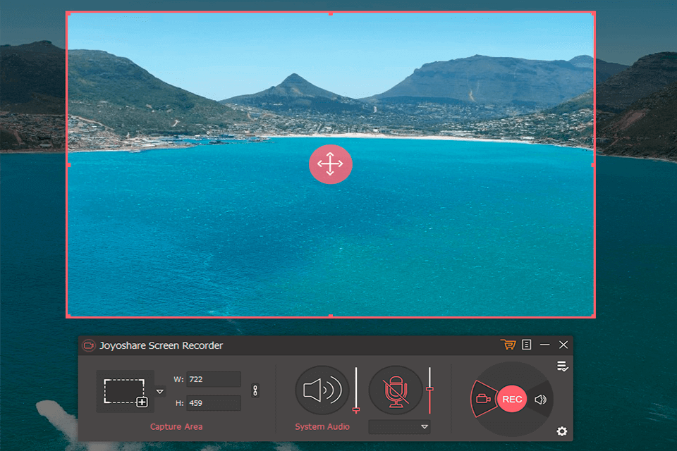 joyoshare screen recorder interface