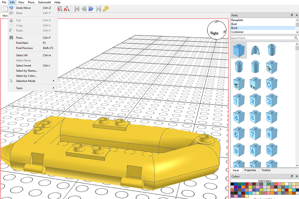 leocad free cad software interface