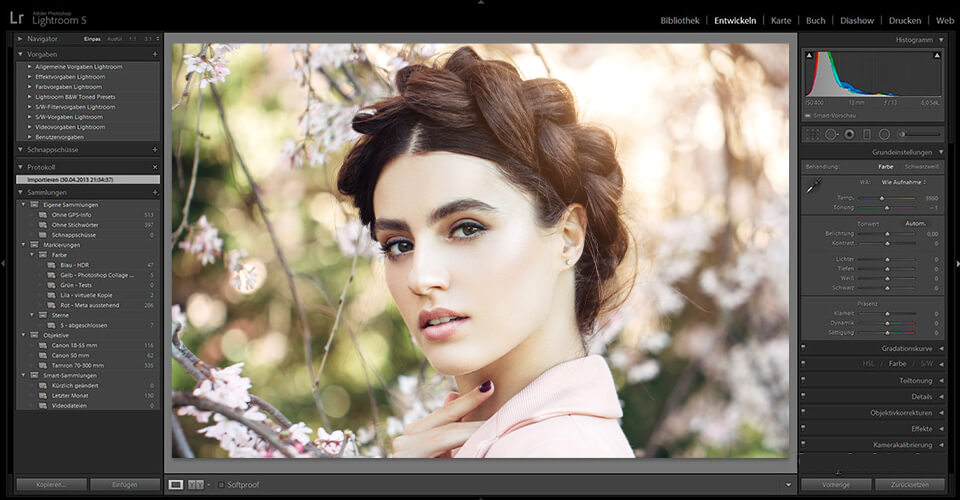 interface von lightroom 6 