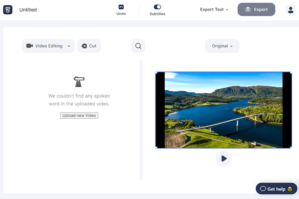 lightweight video editor type studio interface