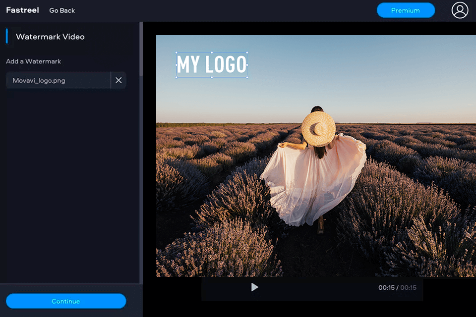 logo fastreel online video editor