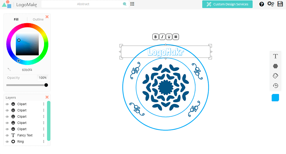 logomakr mejor interfaz de creador de logotipos gratuito
