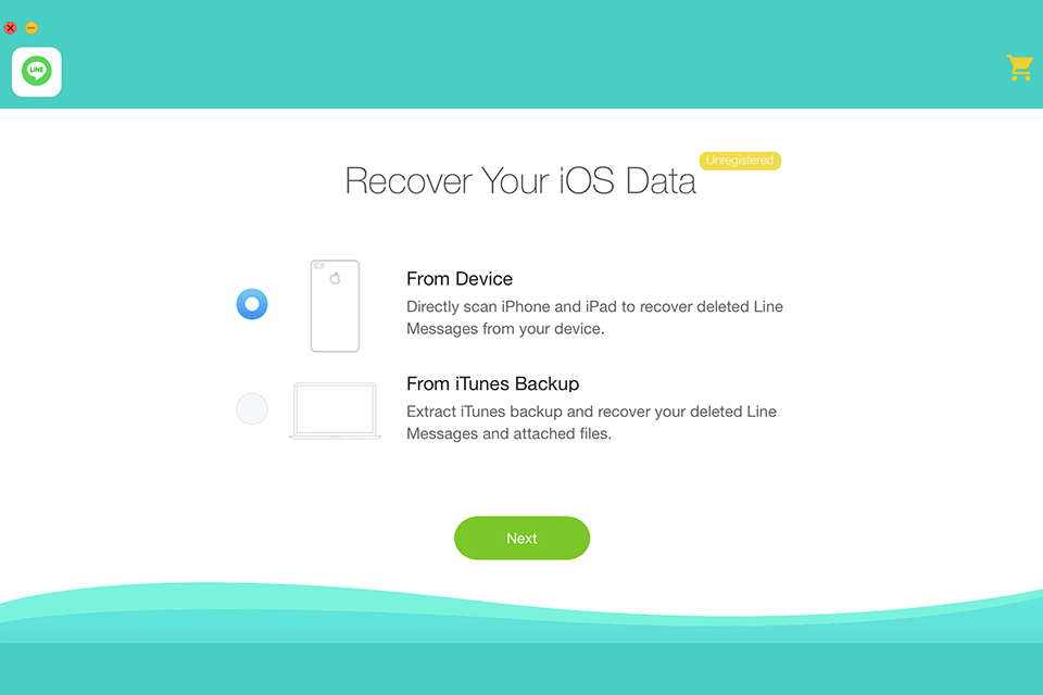 minicreo line message recovery interface
