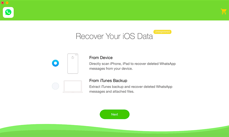 minicreo whatsapp message recovery interface