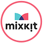 royalty free music site mixkit logo