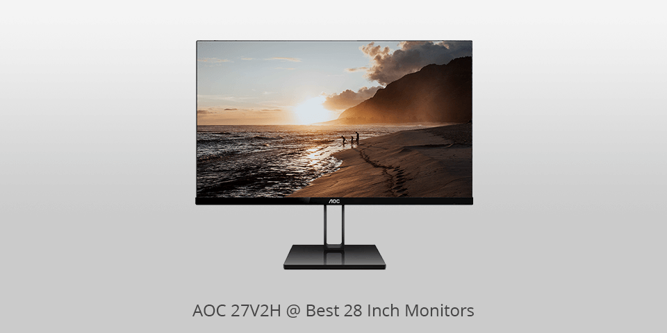 best 28 inch monitor aoc 27v2h