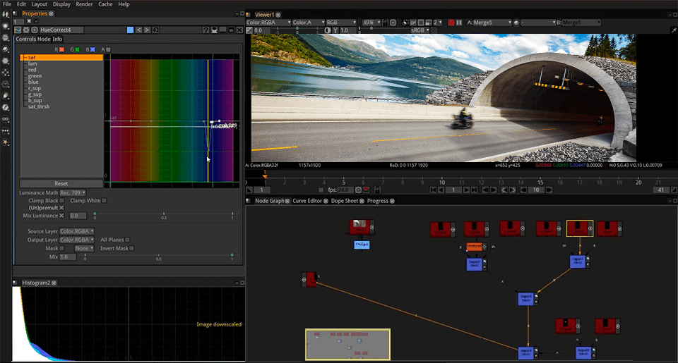natron compositing software interface