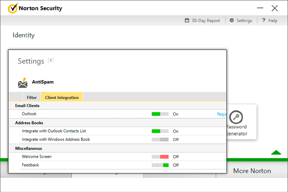 norton interface internet security suites