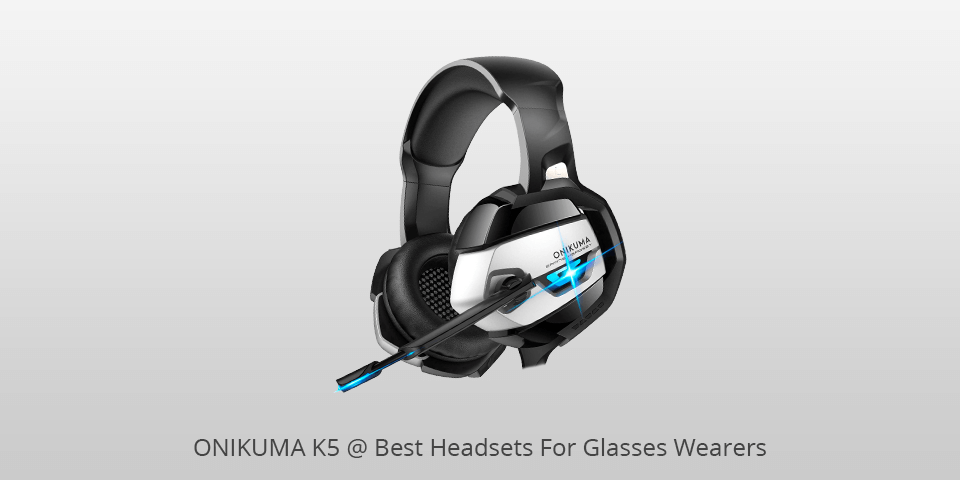 onikuma k5 headset for glasses wearers