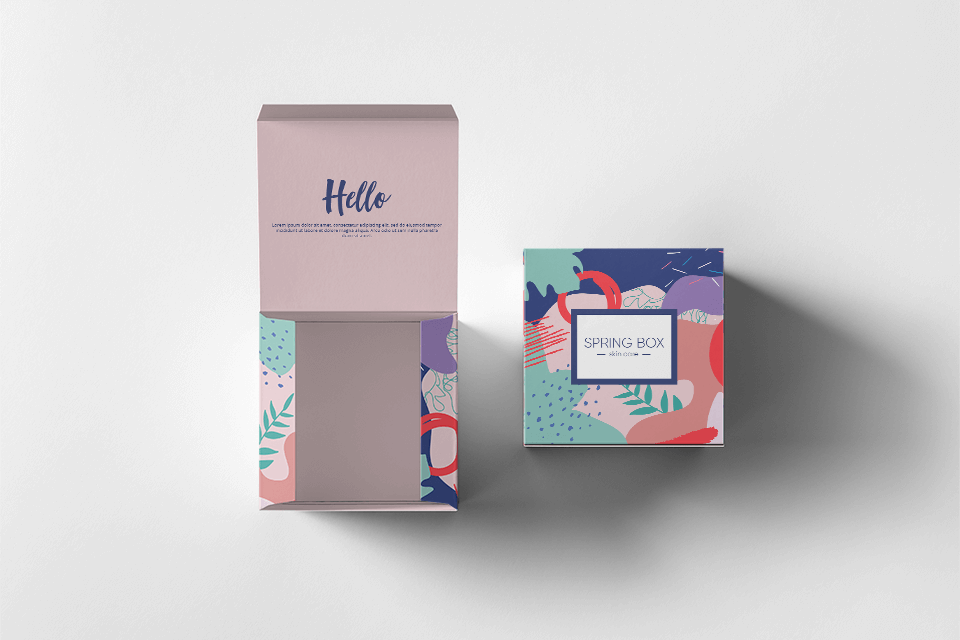 packaging design template box