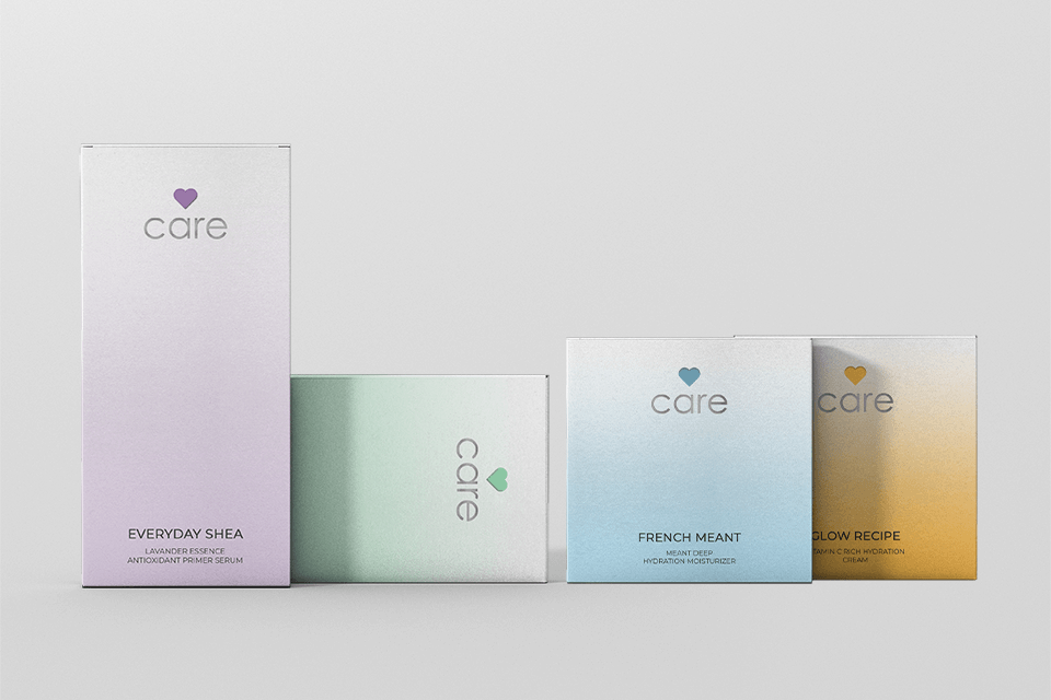 packaging design template cosmetic box