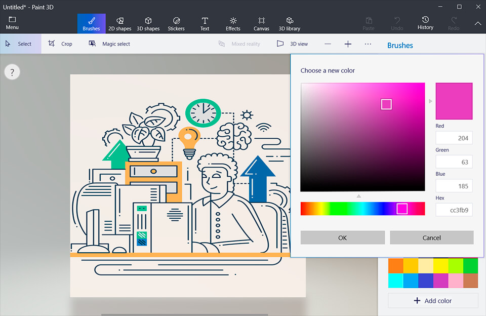 paint 3d microsoft paint alternative interface