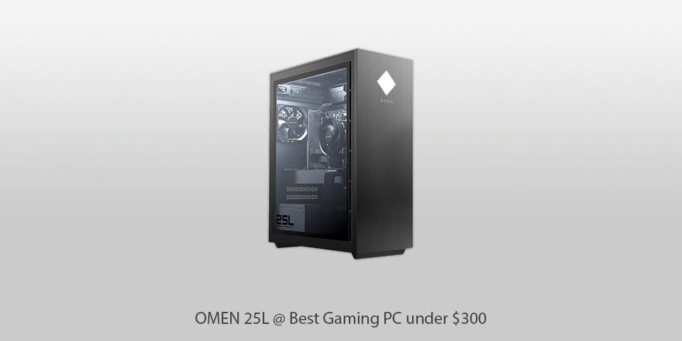 best gaming pc under $300 omen 25l