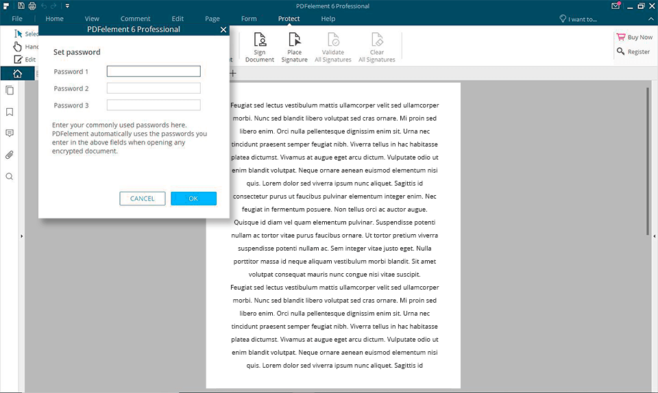 pdfelement interface