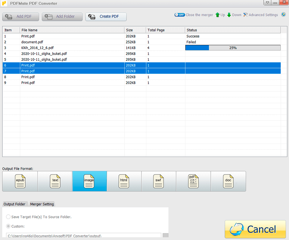 pdfmate gratis pdf naar jpg converter interface