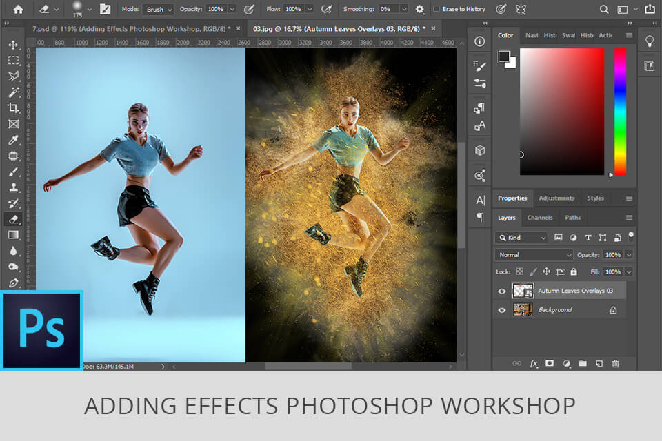 photo editing workshop for added effects