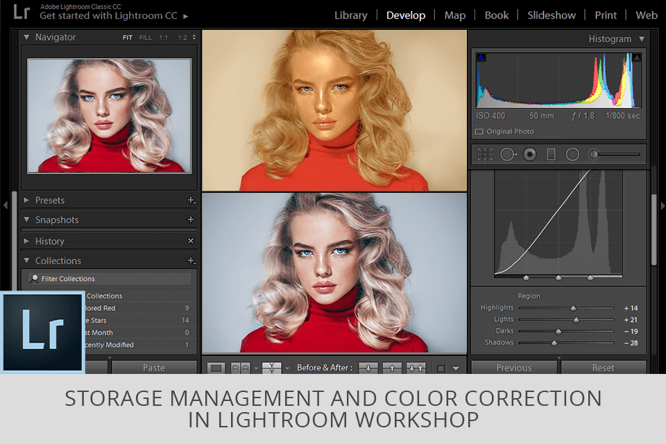 photo editing workshop for color correction