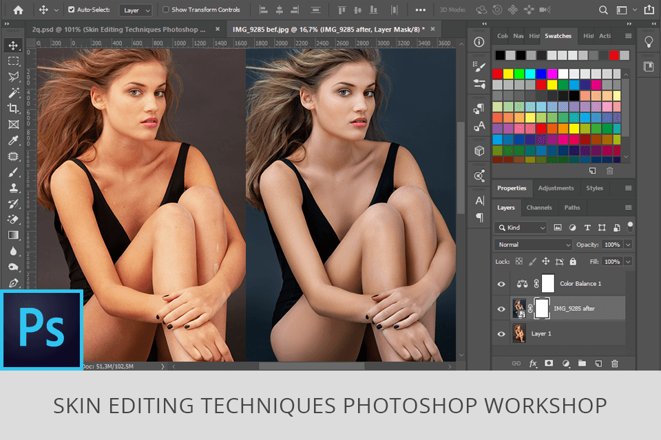 photo editing workshop for skin retouching