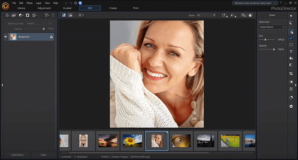 photodirector photo management software for mac interface