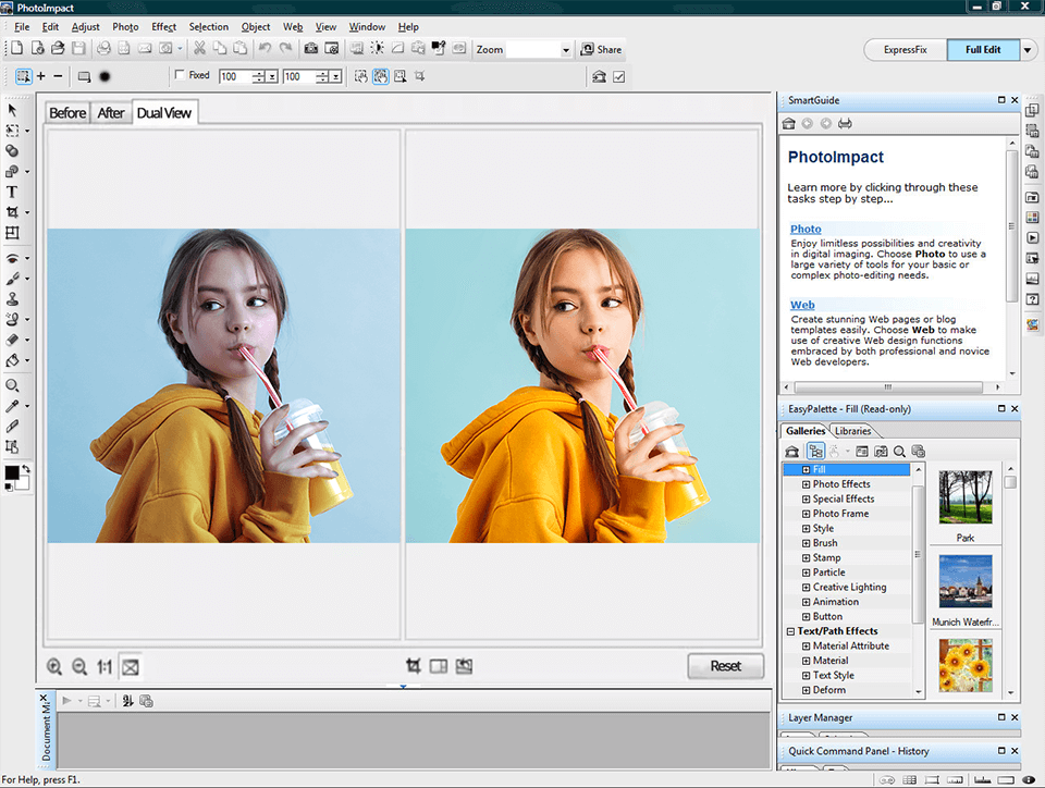 photoimpact interface