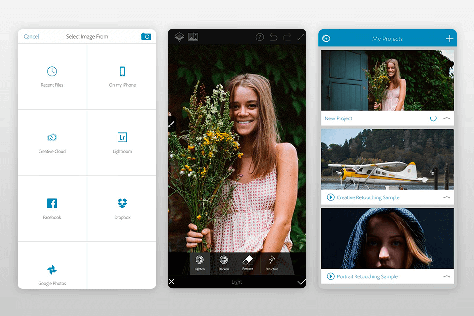 photoshop fix teeth whitening app interface