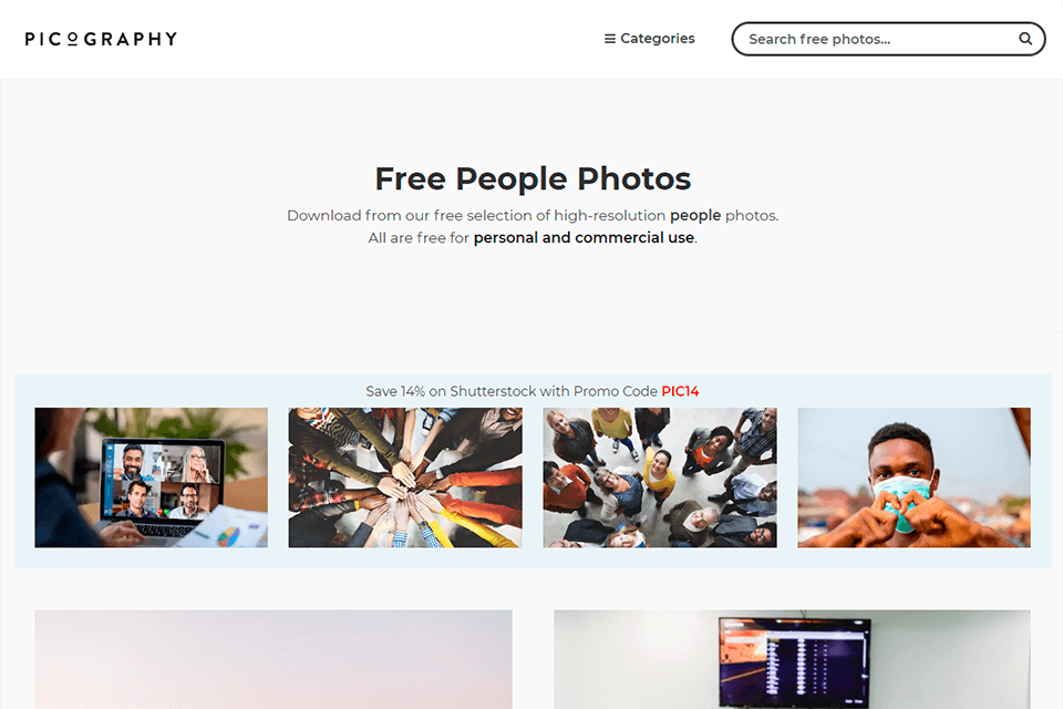 picography أفضل واجهة موقع للتصوير الفوتوغرافي