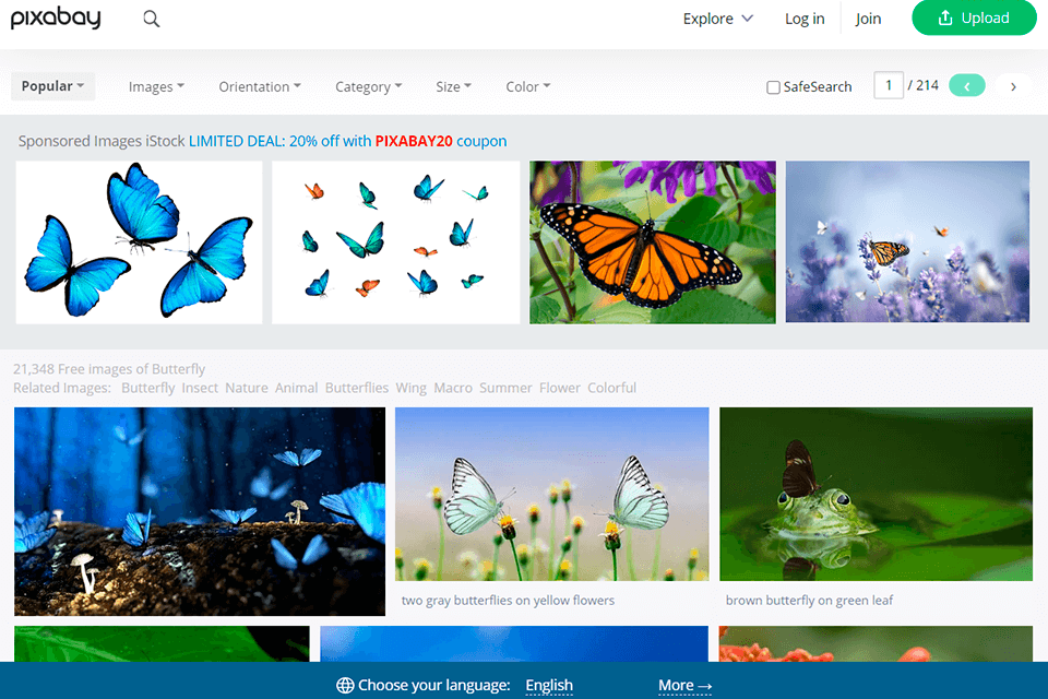 pixabay أفضل واجهة موقع للتصوير الفوتوغرافي للأوراق المالية