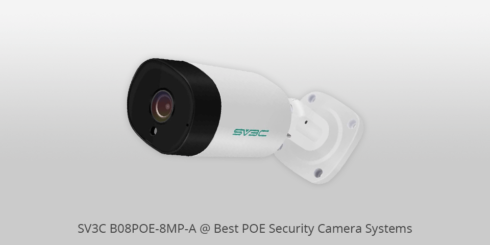 poe camera system sv3c b08poe-8mp-a