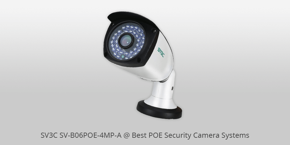 poe camera system sv3c sv-b06poe-4mp-a