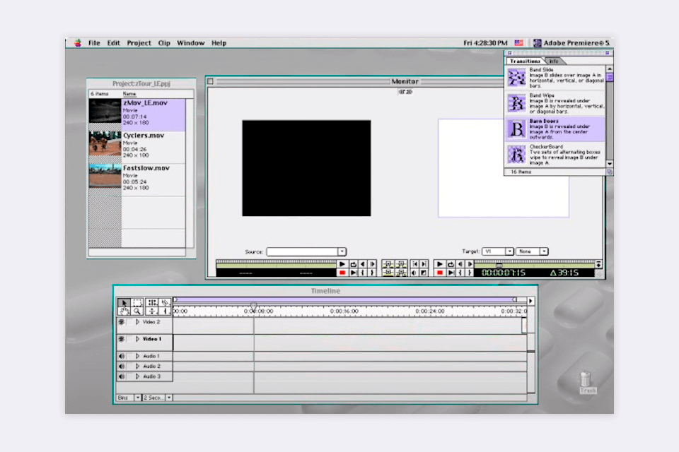 premiere 4.0 version interface