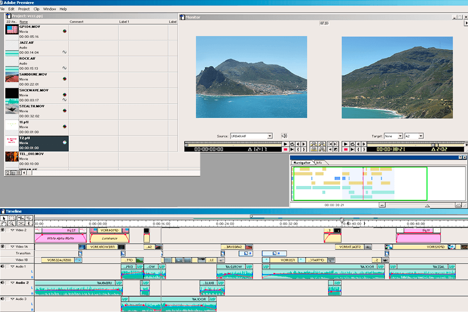 premiere 5.0 version interface