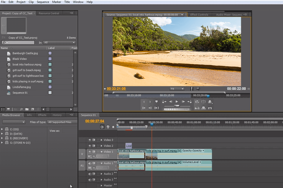 premiere cs6 version interface