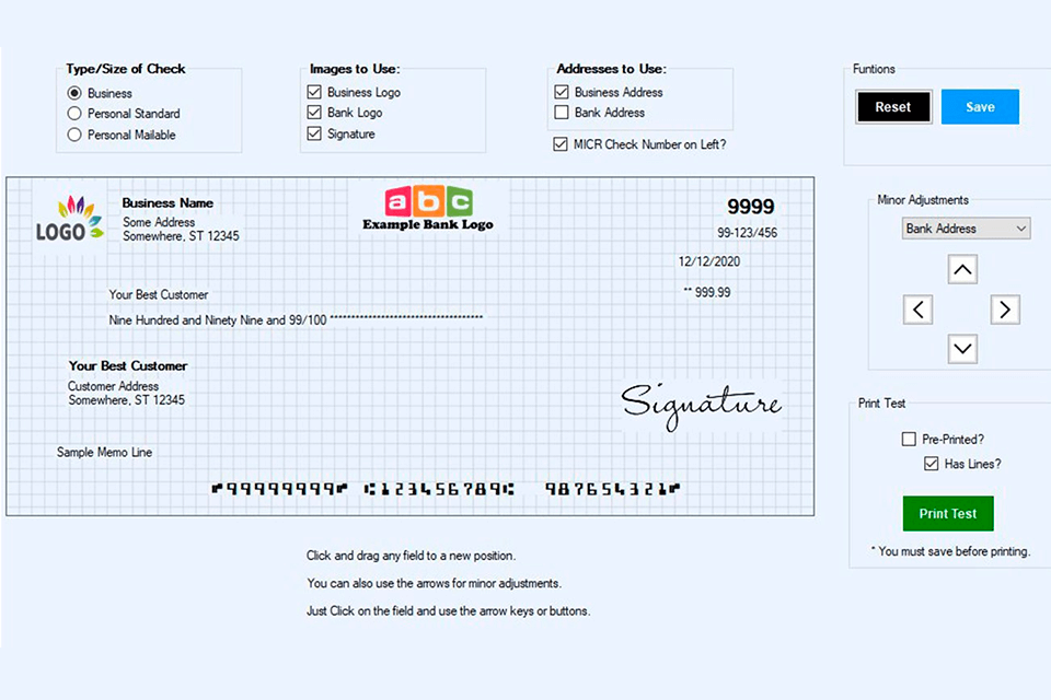 print checks pro check printing software interface