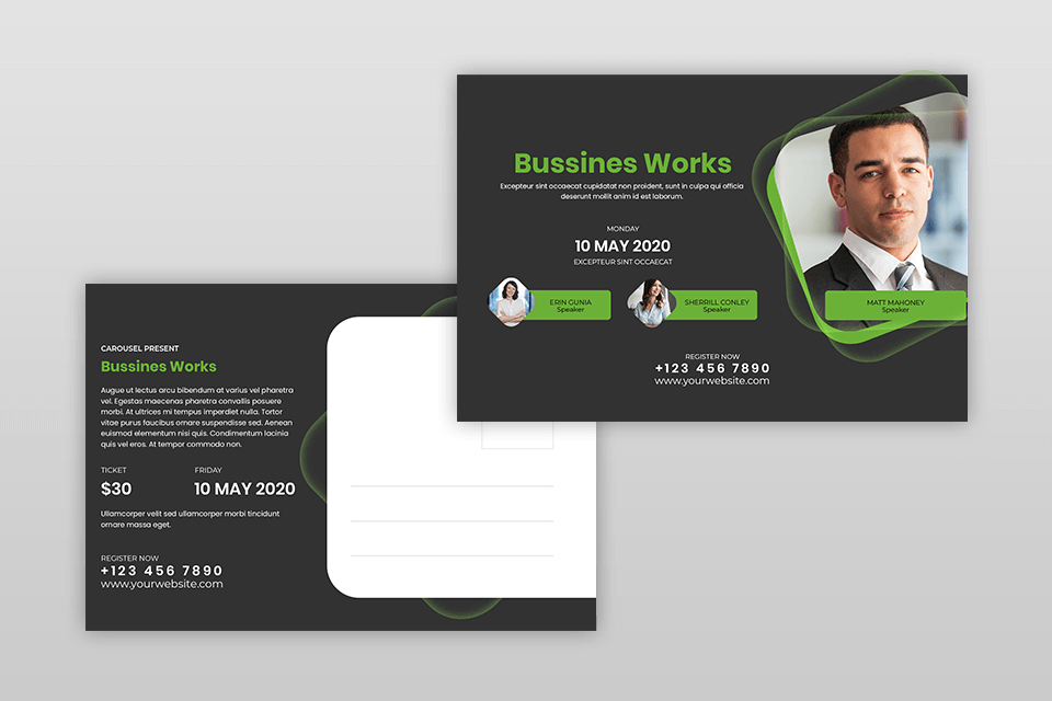 real estate postcard example