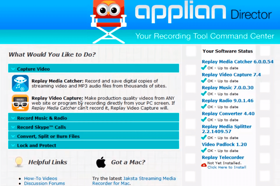 replay capture suite interface