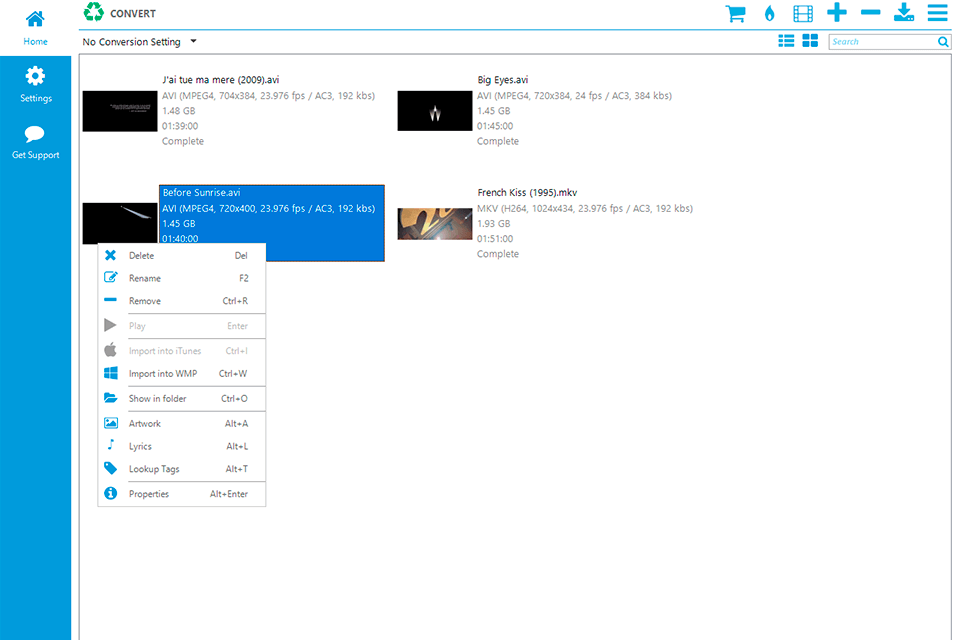replay converter interface