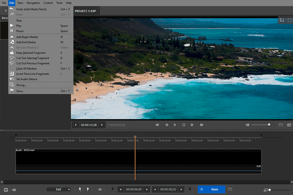 replay media splitter interface