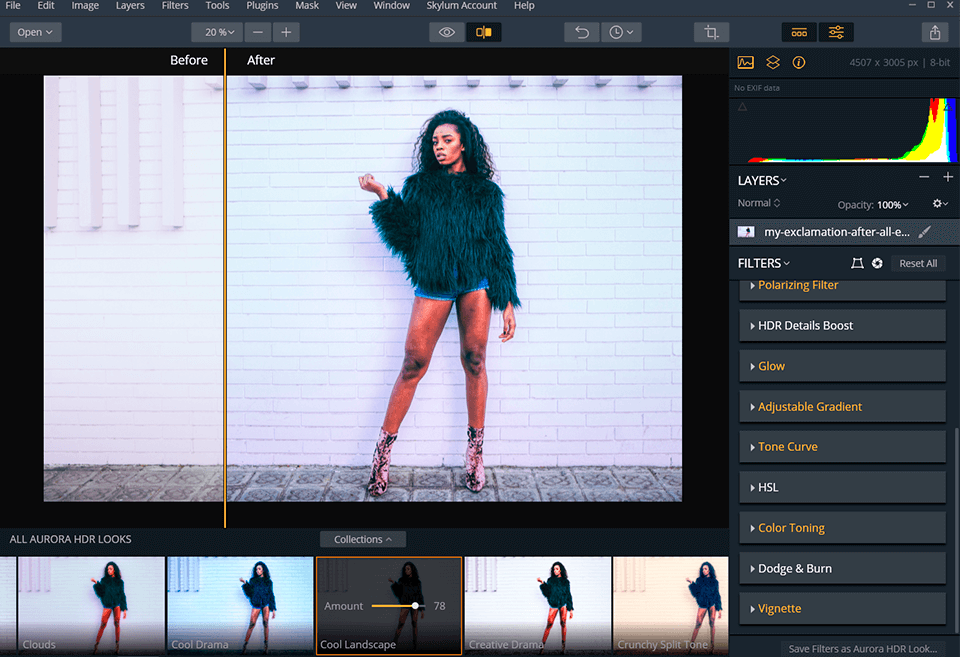 stitching images into aurora hdr