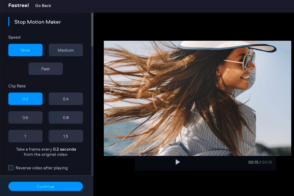 stop motion fastreel online video editor