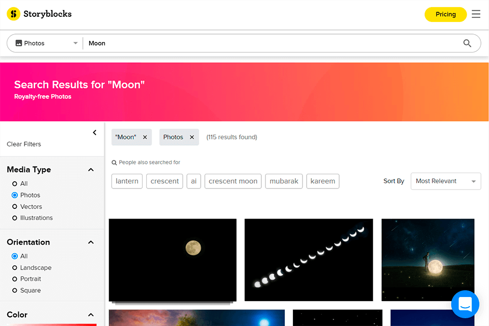 storyblocks أفضل واجهة موقع للتصوير الفوتوغرافي