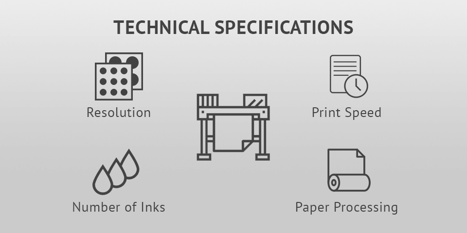 technical specifications large format photo printer
