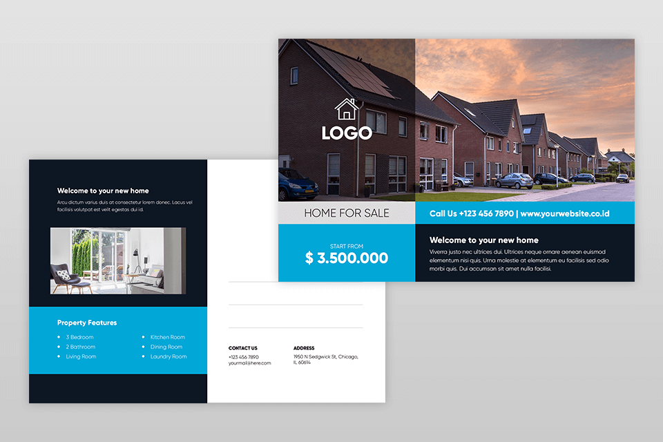 top real estate postcard idea